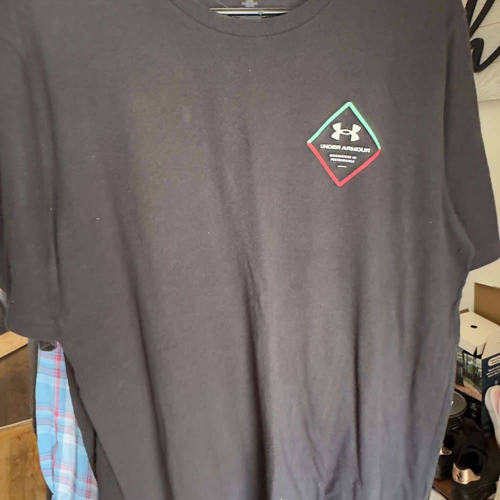 Under Armour Black Tee with Logo Accent